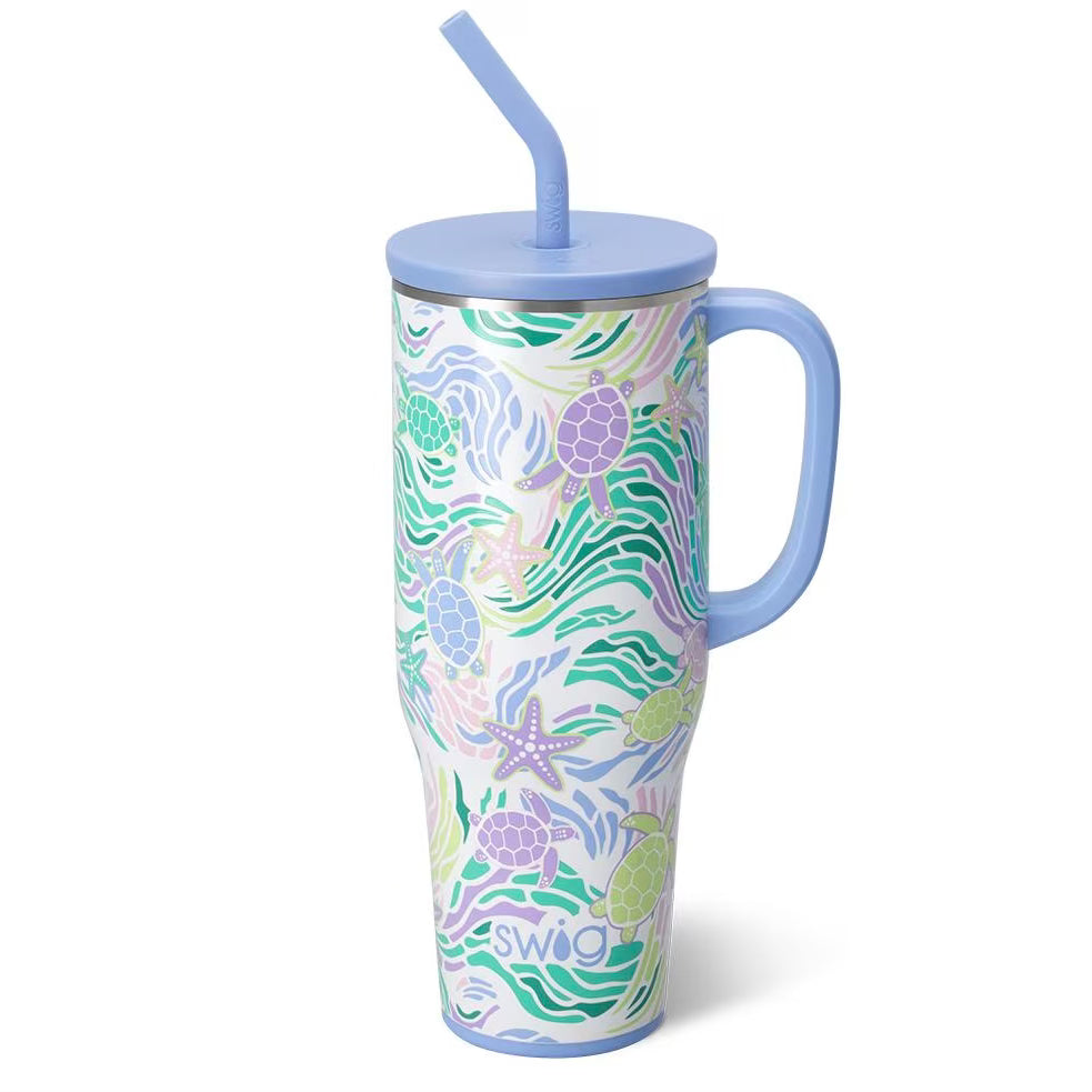 Sea Swirl 40 oz Swig Mega Mug