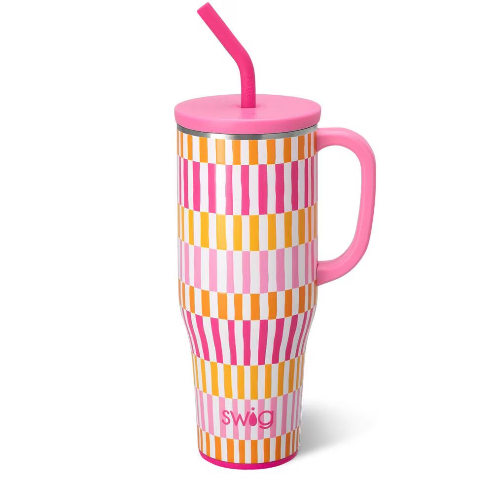 Sherbet Stripe 40 oz Swig Mega Mug