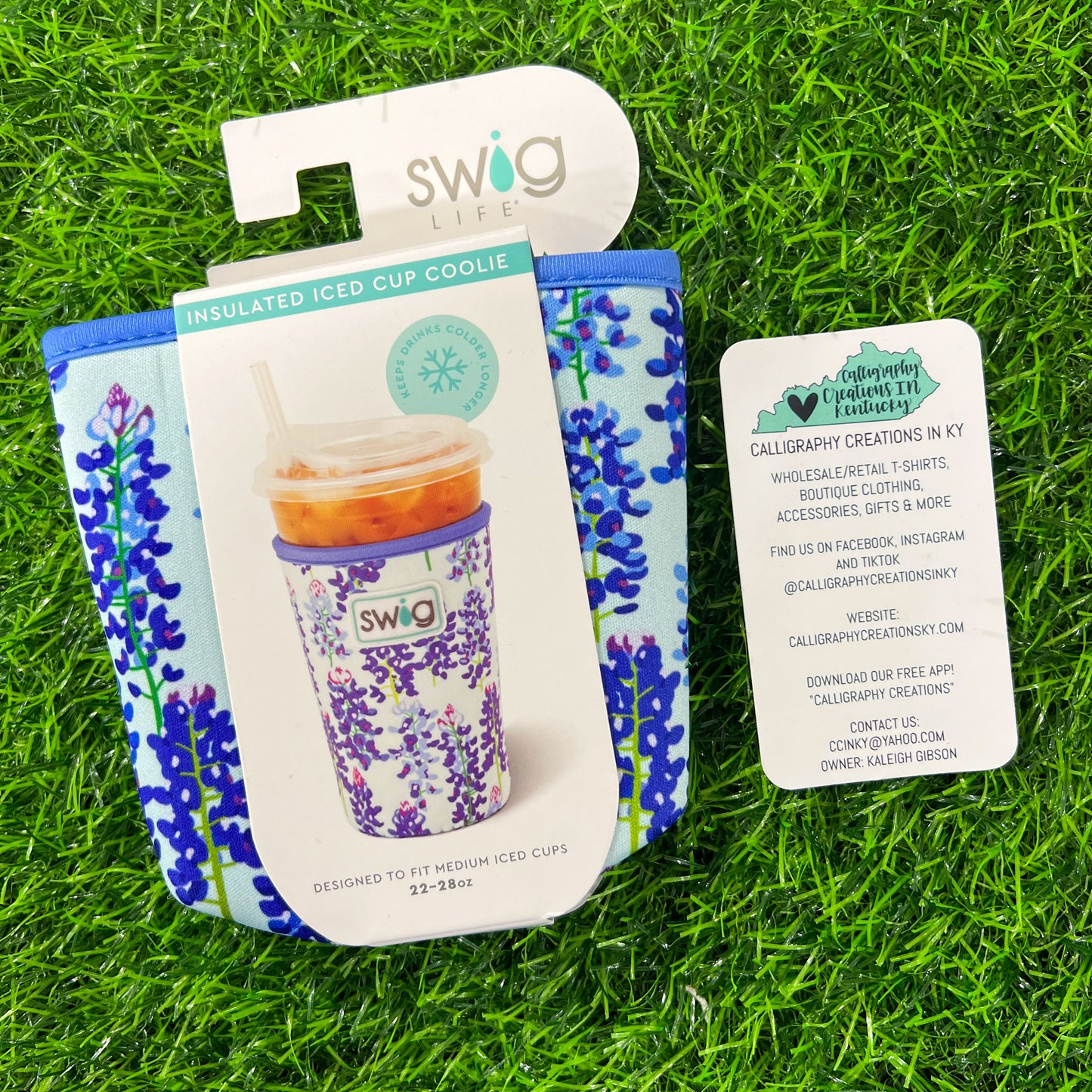 Bluebonnet Swig Iced Cup Coolie