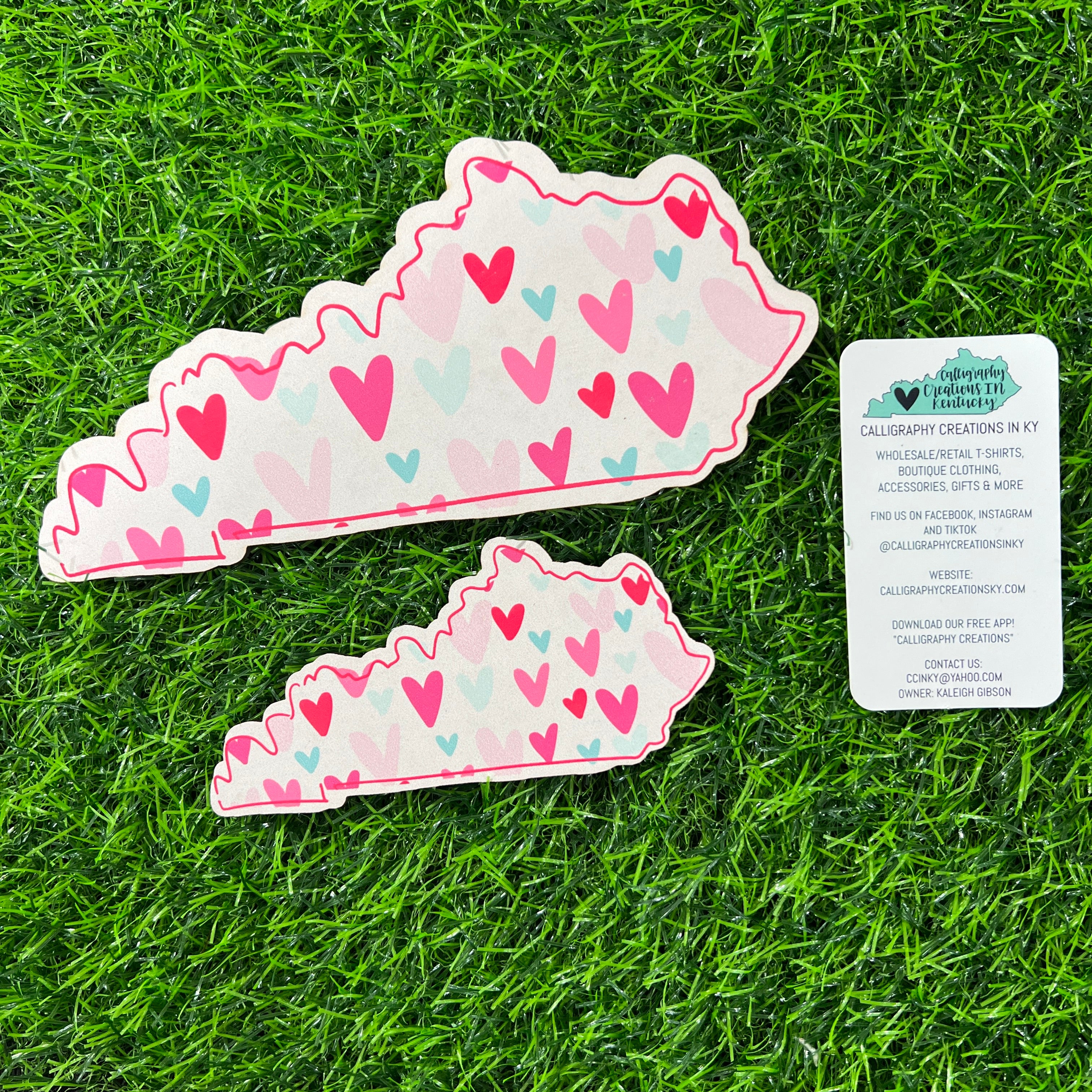 KY State Filled With Hearts Attachment | Doodles By Rebekah *FINAL SALE*