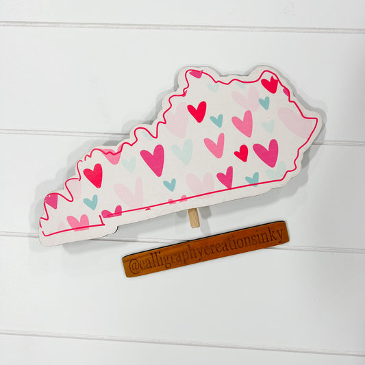 KY State Filled With Hearts Topper | Doodles By Rebekah