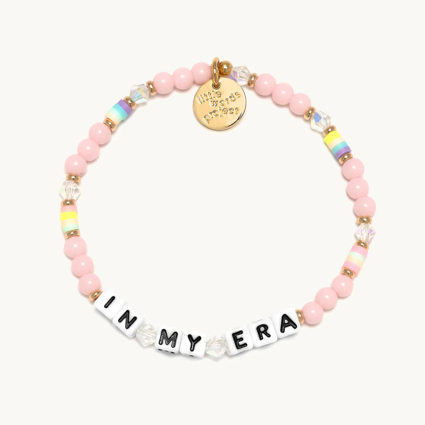In My Era / Pink Frosting Little Words Project Beaded Bracelet