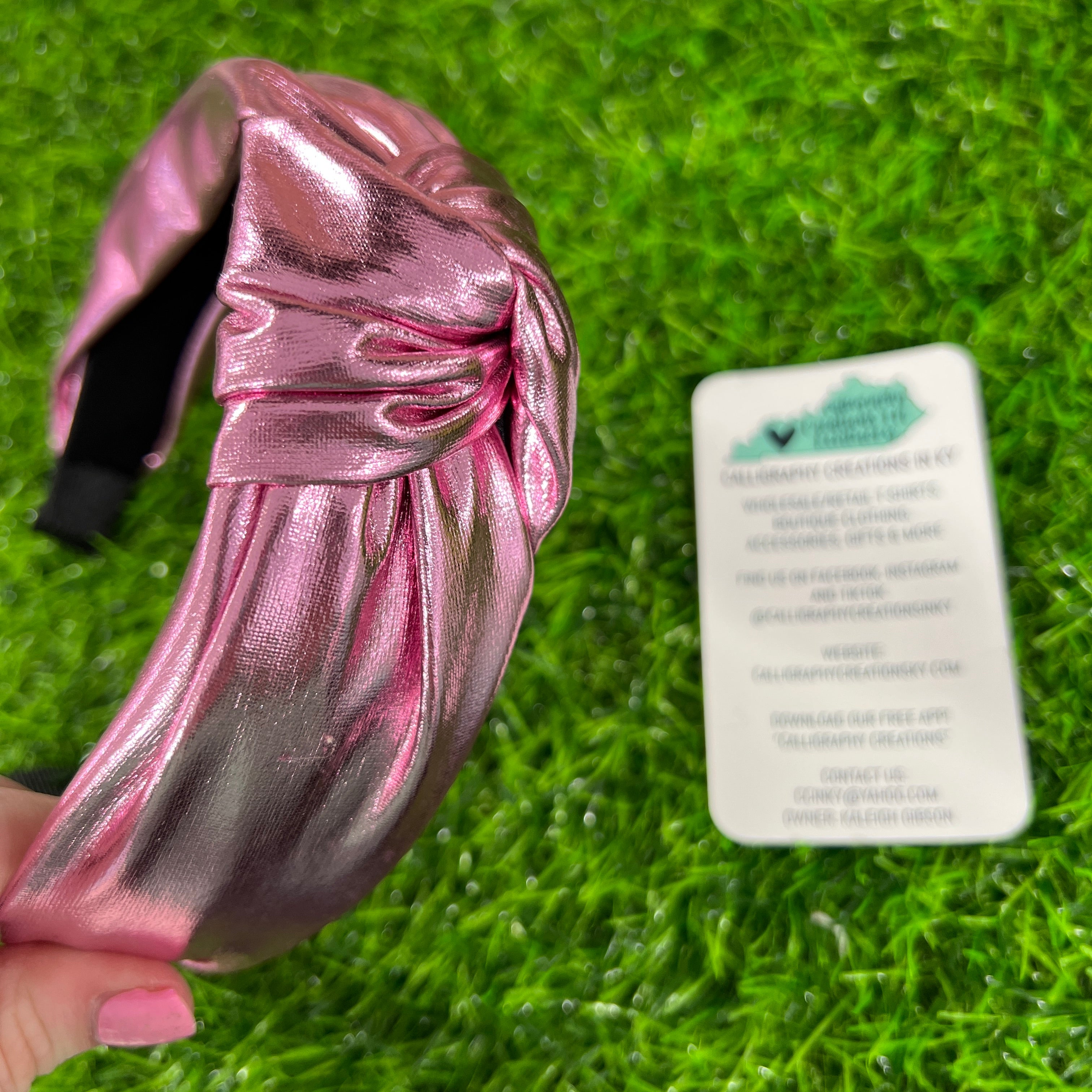 Pink Metallic • Non-Headache Headband