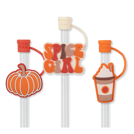 Pumpkin Spice Girl Swig Straw Topper Set FINAL SALE
