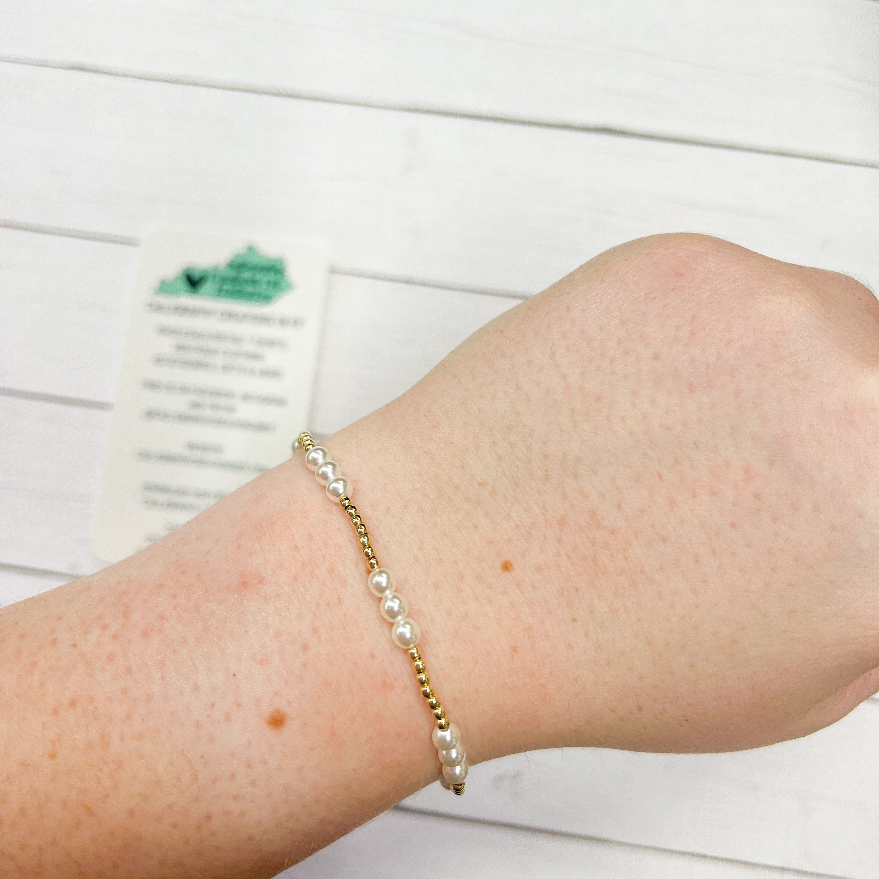 ILY Pearl Beaded Blondes Bracelet