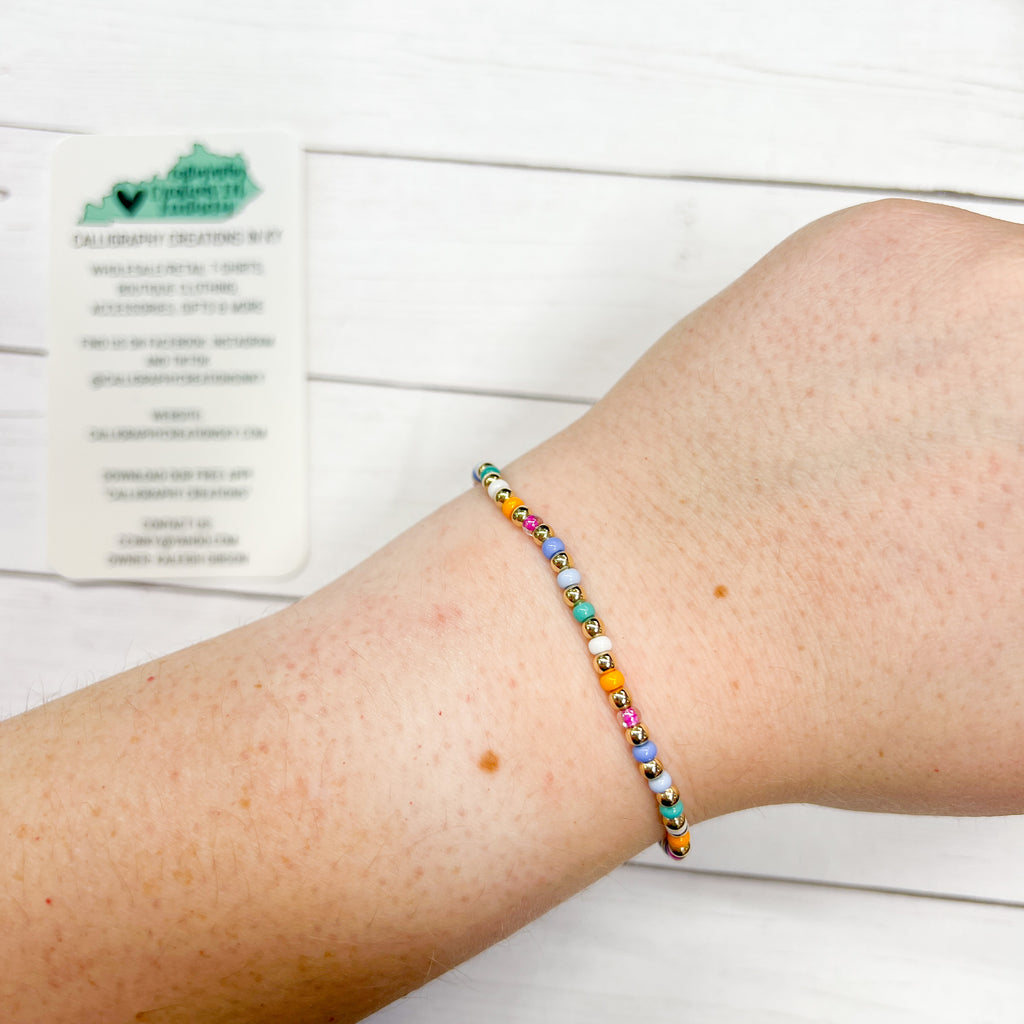 Life Is Groovy Beaded Blondes Bracelet