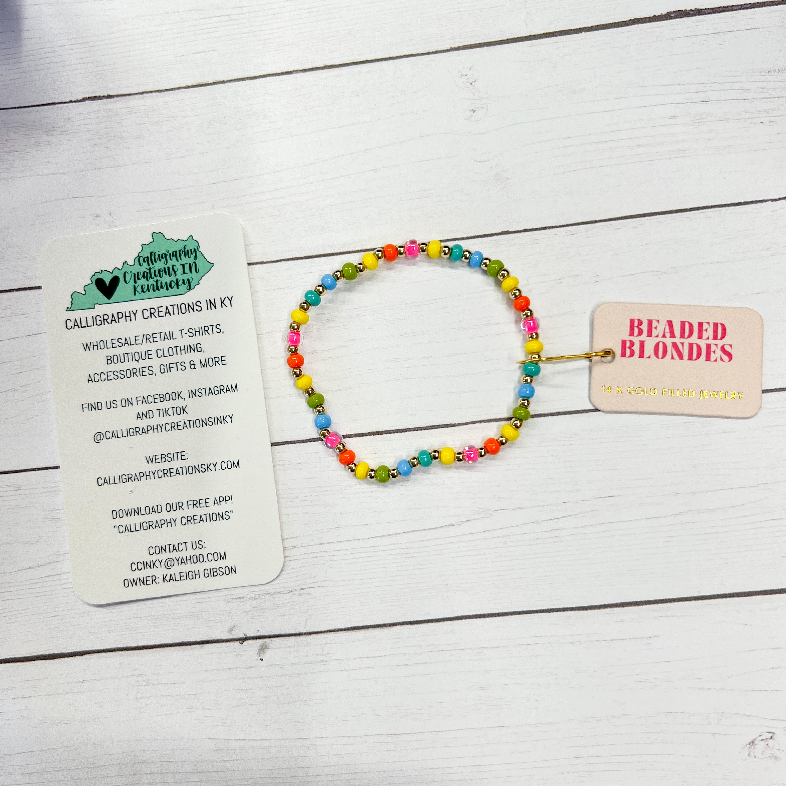Life’s A Party Beaded Blondes Bracelet