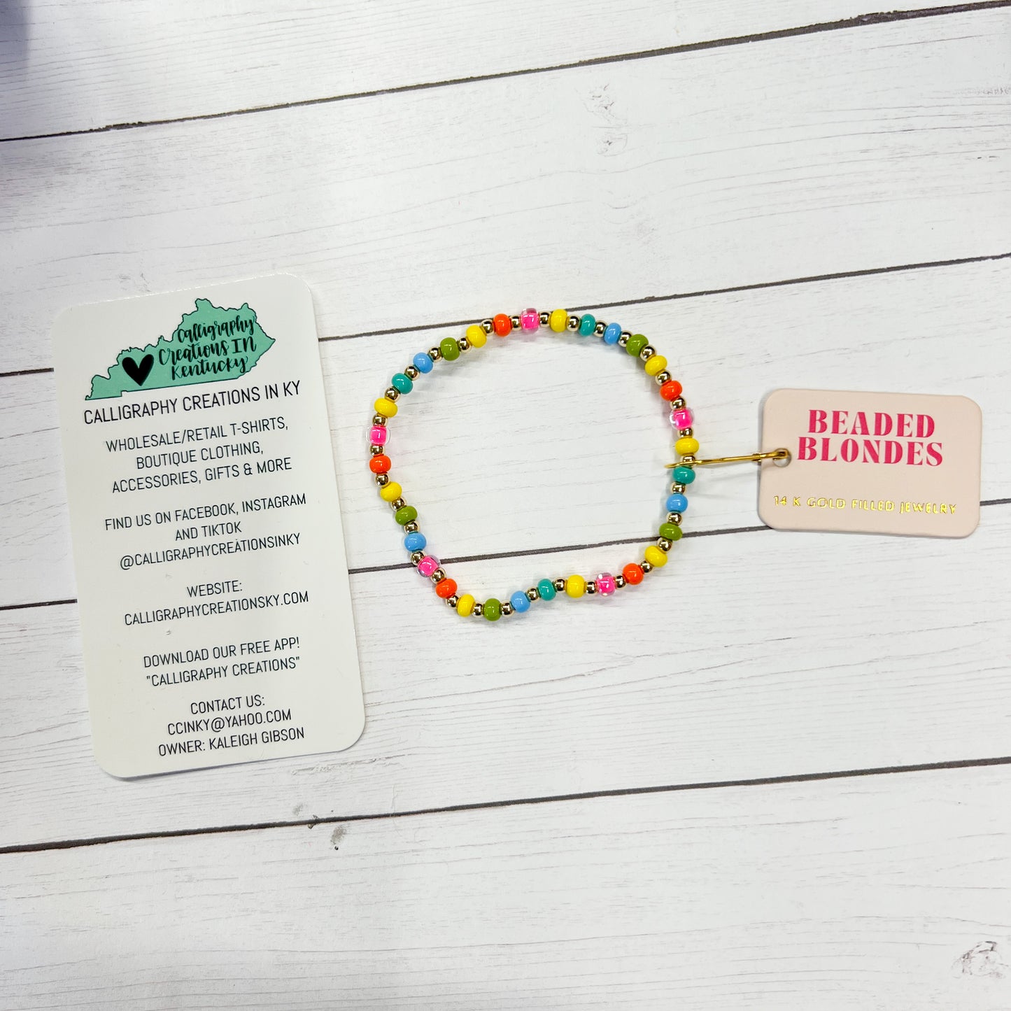 Life’s A Party Beaded Blondes Bracelet