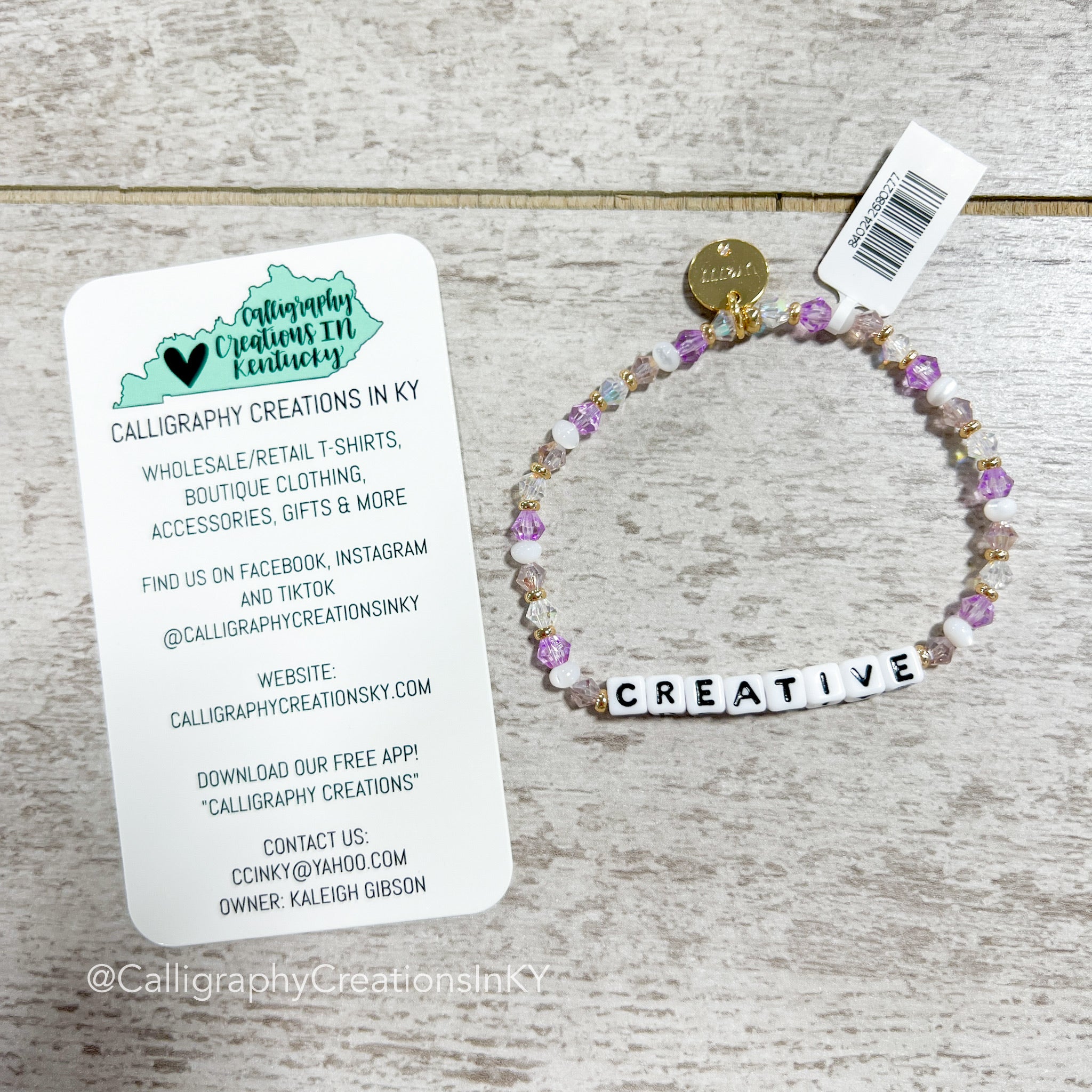 Creative - Afternoon Nap Little Words Project Beaded Bracelet