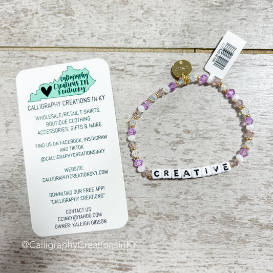 Creative - Afternoon Nap Little Words Project Beaded Bracelet