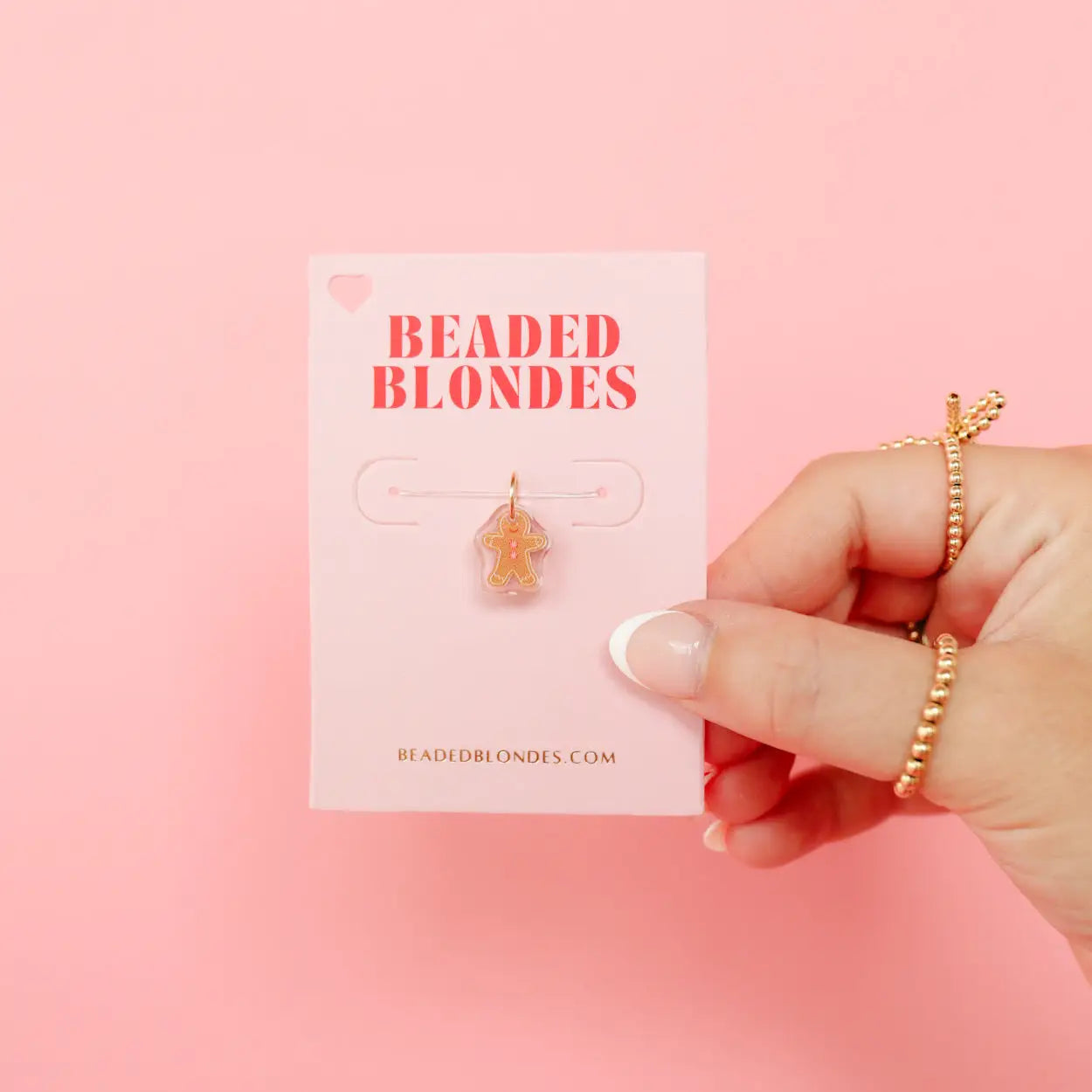 Gingerbread Charm (Interchangable) • Beaded Blondes