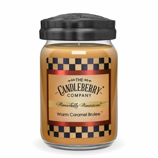 Warm Caramel Brulee Large Candleberry Candle
