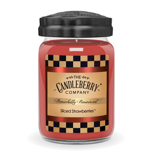 Sliced Strawberries Large Candleberry Candle