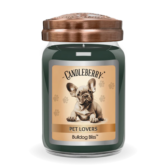 Bulldog Bliss Large Candleberry Candle