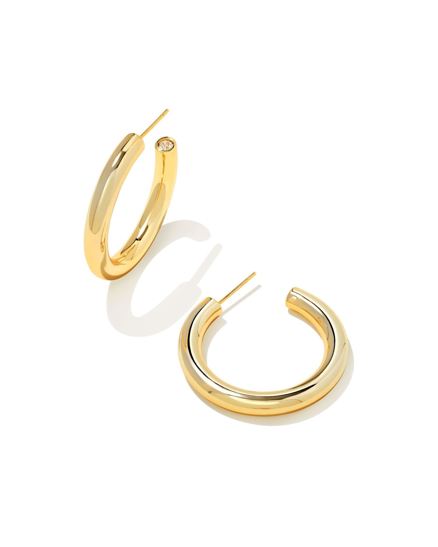 Kendra Scott Colette Hoop Earrings - Gold Metal