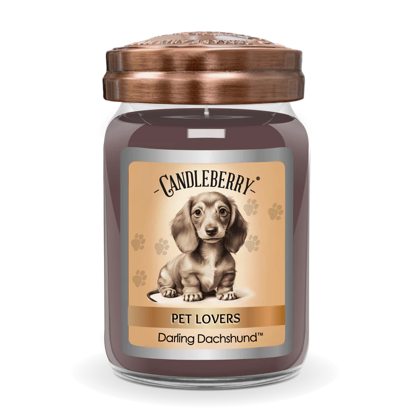 Darling Dachshund Large Candleberry Candle