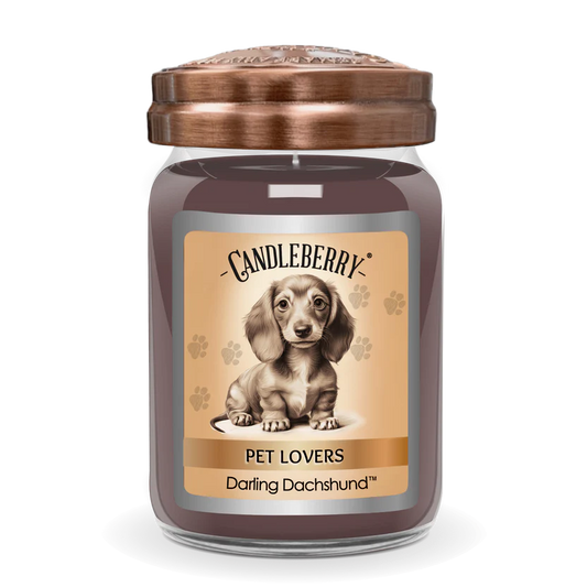 Darling Dachshund Large Candleberry Candle