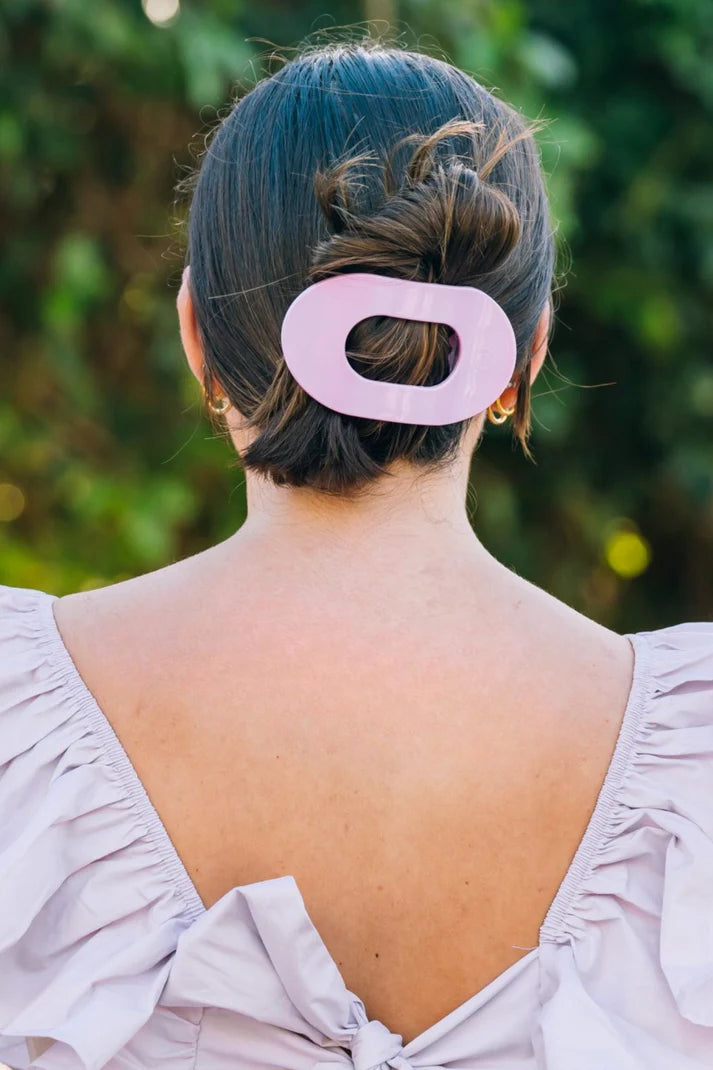 Springtime Sparkle- Flat Round TELETIES Hair Clip