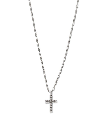 Kendra Scott Jada Cross Pendant Necklace -Rhodium Metal
