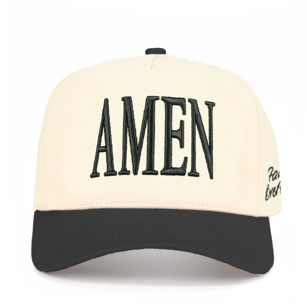 Black | Embroidered Amen Hat