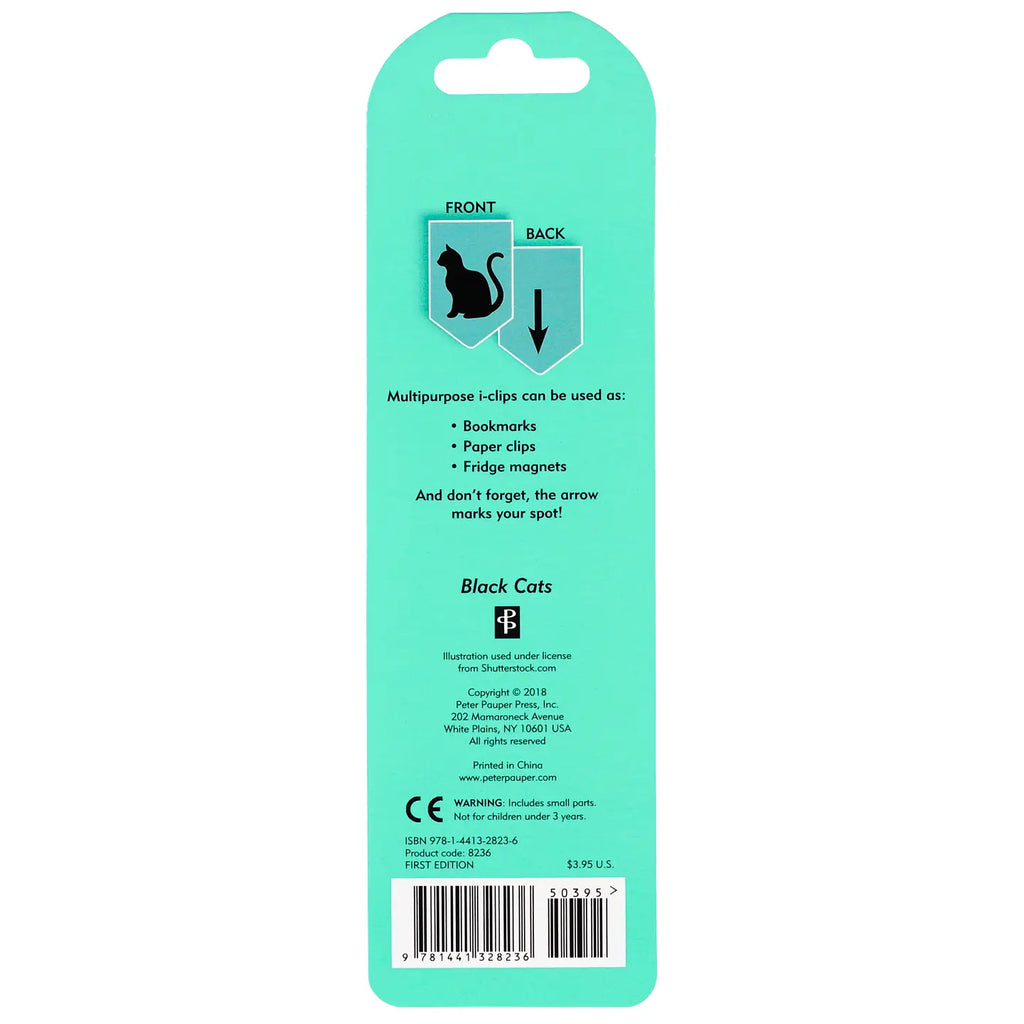Black Cats Magnetic Page Markers