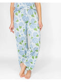 Blue Hydrangea Pajama Pants