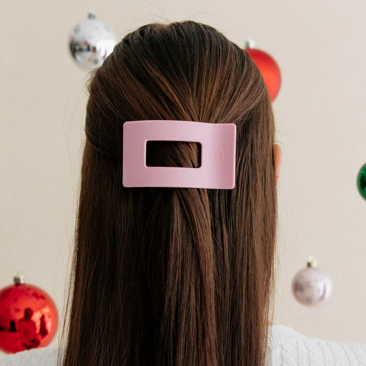 Merry Pinkmas - Flat Rectangle TELETIES Hair Clip