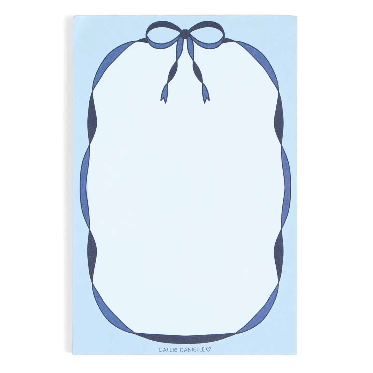 Blue Coquette Bow Notepad