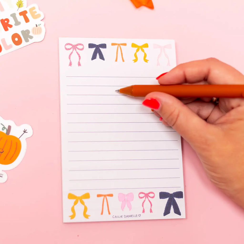 Coquette Bows Notepad