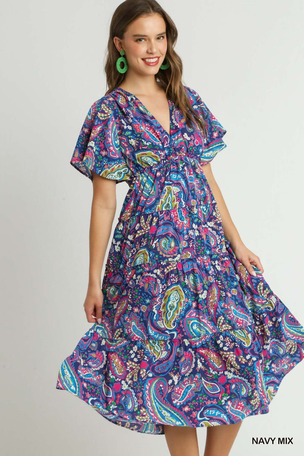 Navy Multi | Shayla Dress