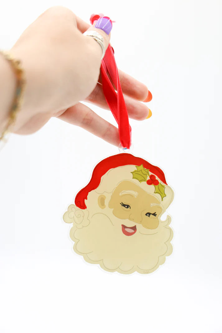 Jolliest Santa Acrylic Ornament