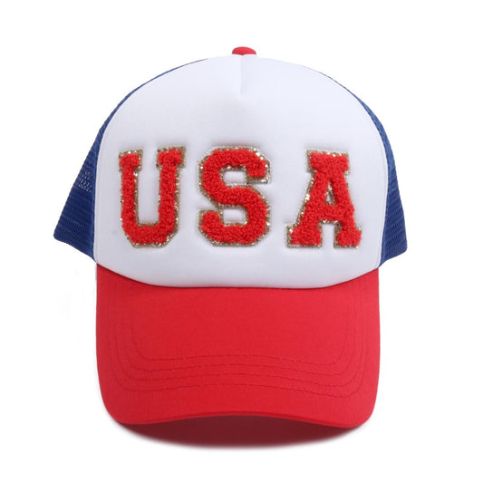 Chenille USA Trucker Hat