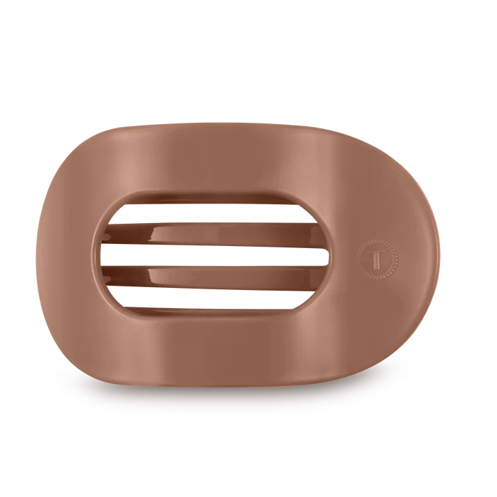 Mocha Mousse - Flat Round TELETIES Hair Clip
