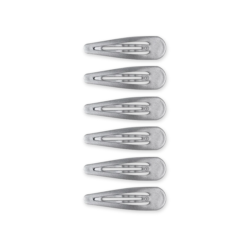 Silver Snap Clip 6ct (TELETIES)