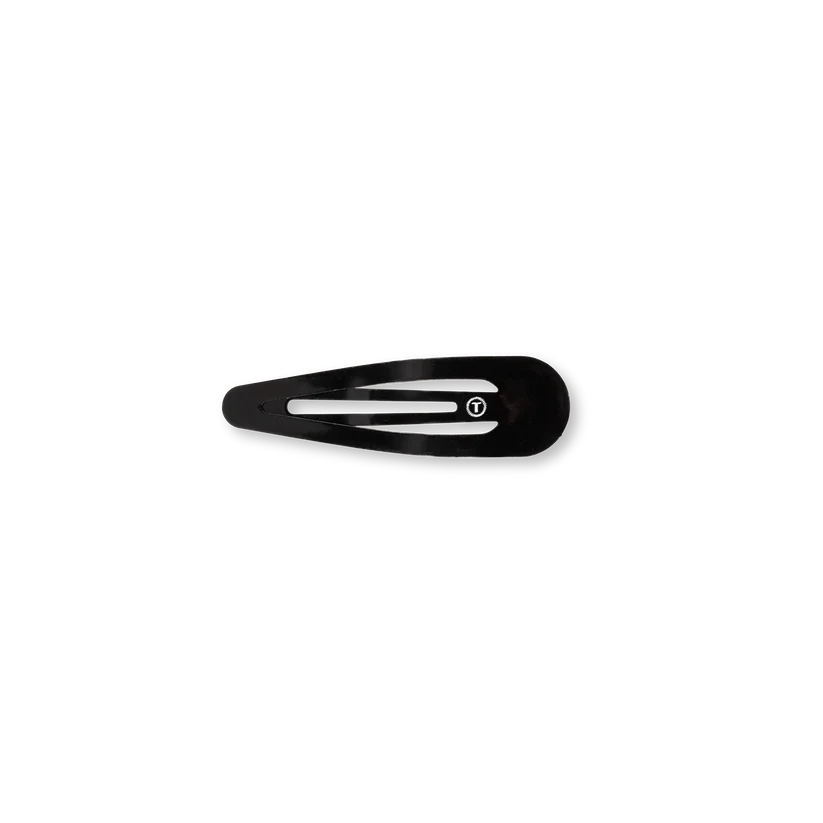 Jet Black Snap Clip 6ct (TELETIES)