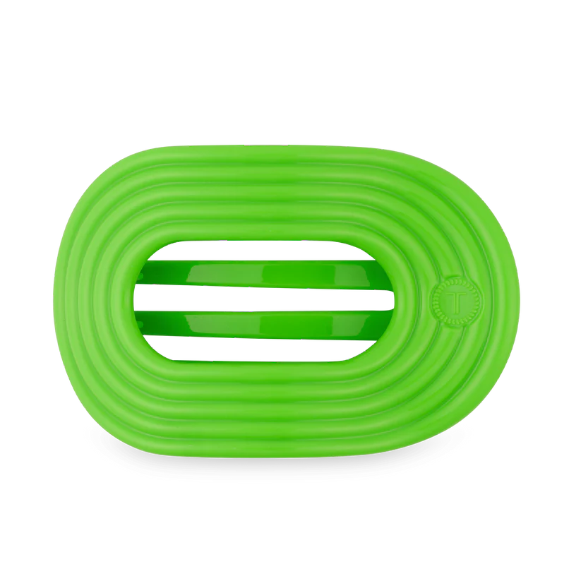 Glow For It- Flat Round TELETIES Hair Clip