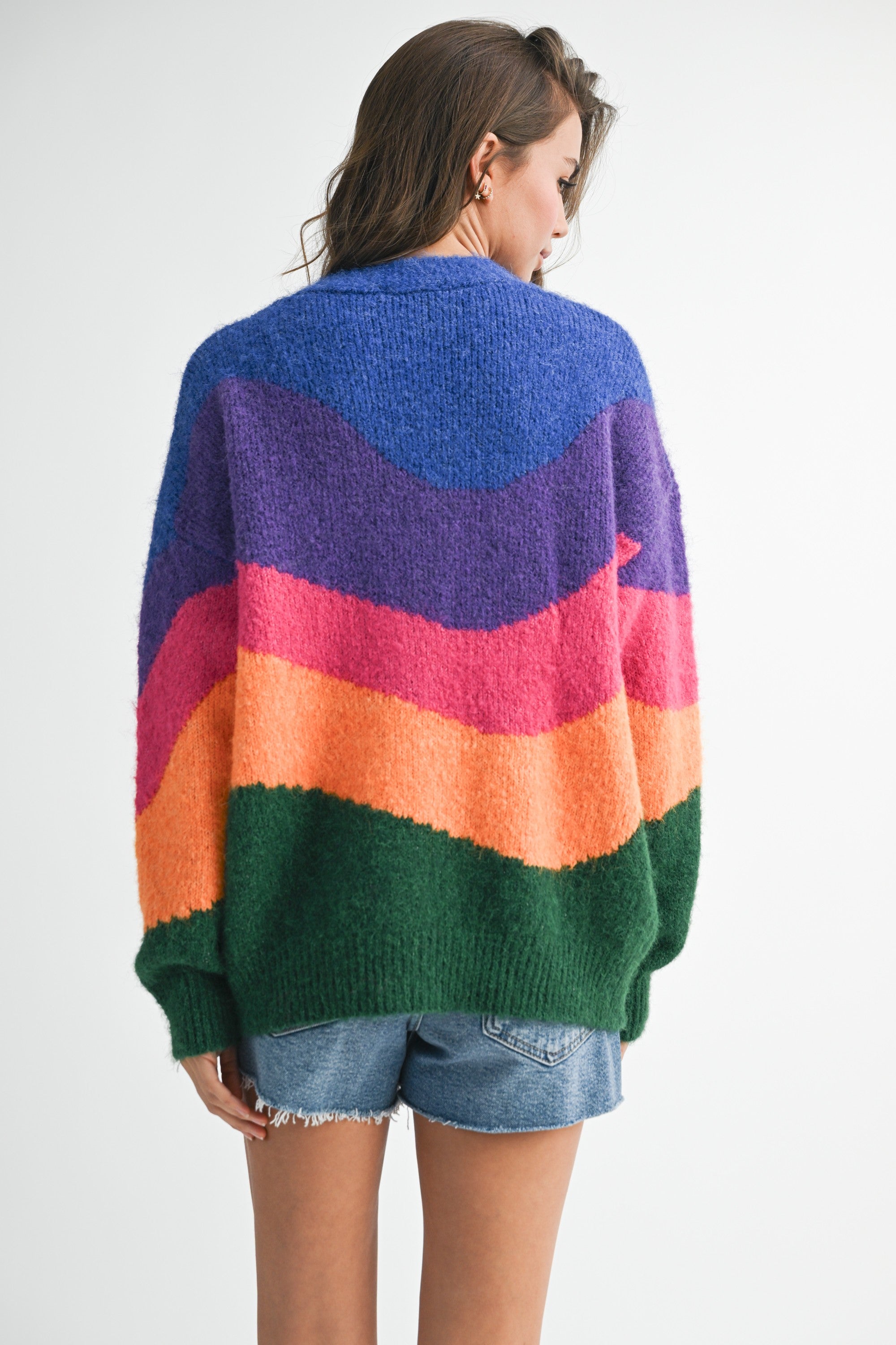 Joyful Stripe Cardigan