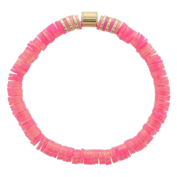 Kids Iridescent Rubber Beaded Bracelet