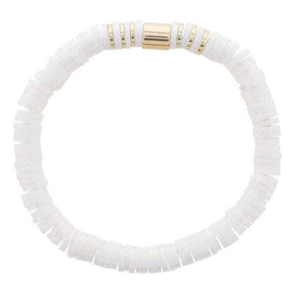 Kids Iridescent Rubber Beaded Bracelet