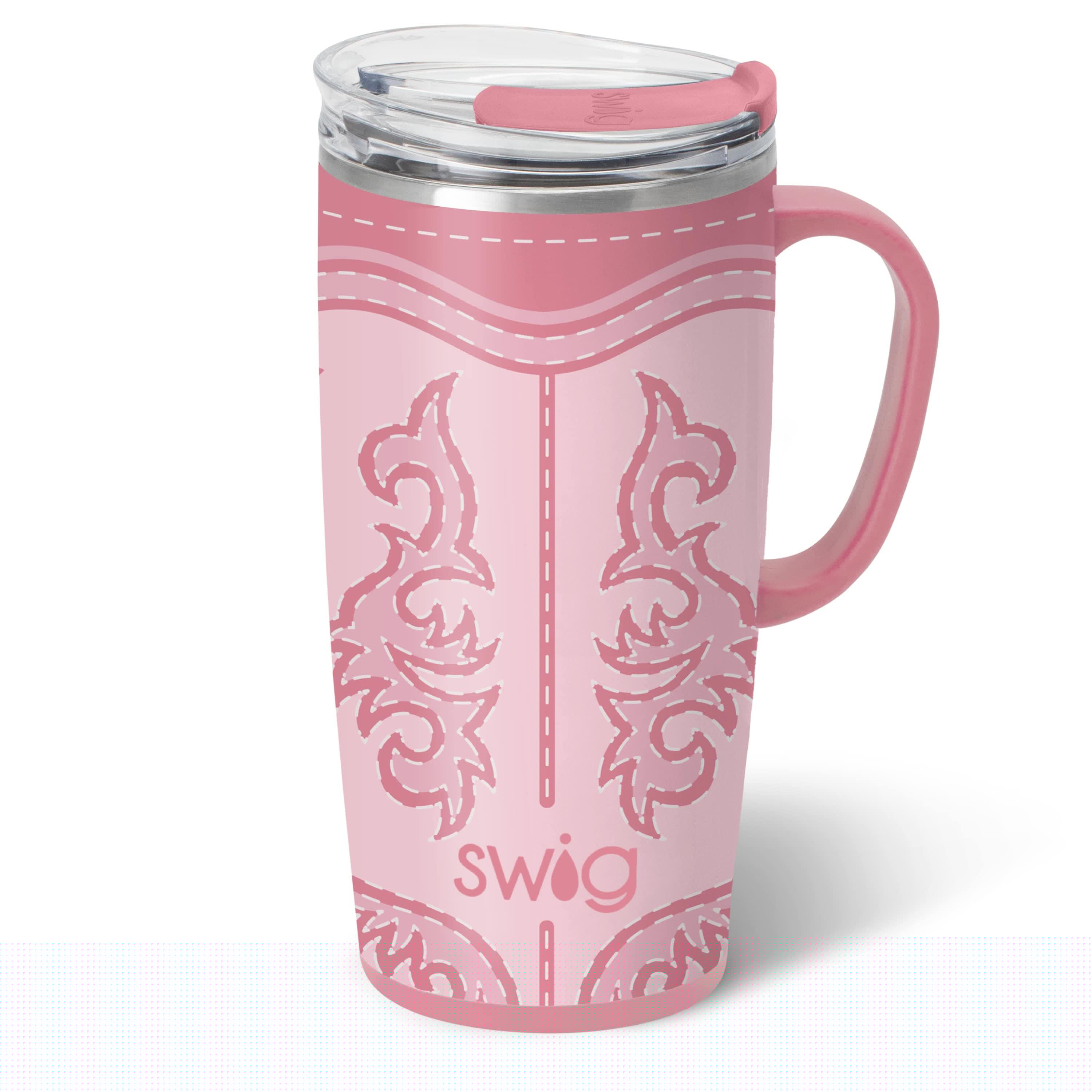 Boot Scootin’ Pink 22 oz Swig Travel Mug