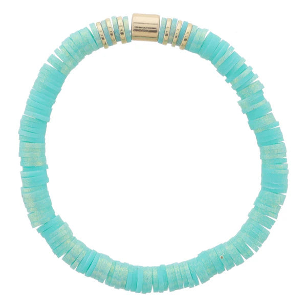 Kids Iridescent Rubber Beaded Bracelet