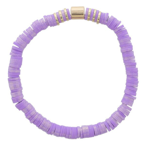 Kids Iridescent Rubber Beaded Bracelet