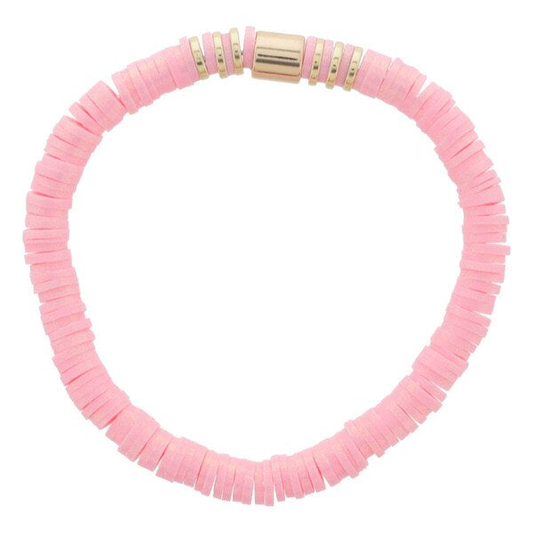 Kids Iridescent Rubber Beaded Bracelet