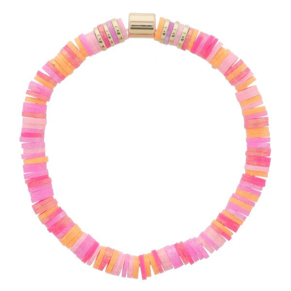 Kids Iridescent Rubber Beaded Bracelet