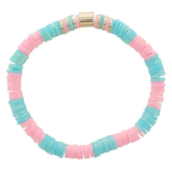 Kids Iridescent Rubber Beaded Bracelet