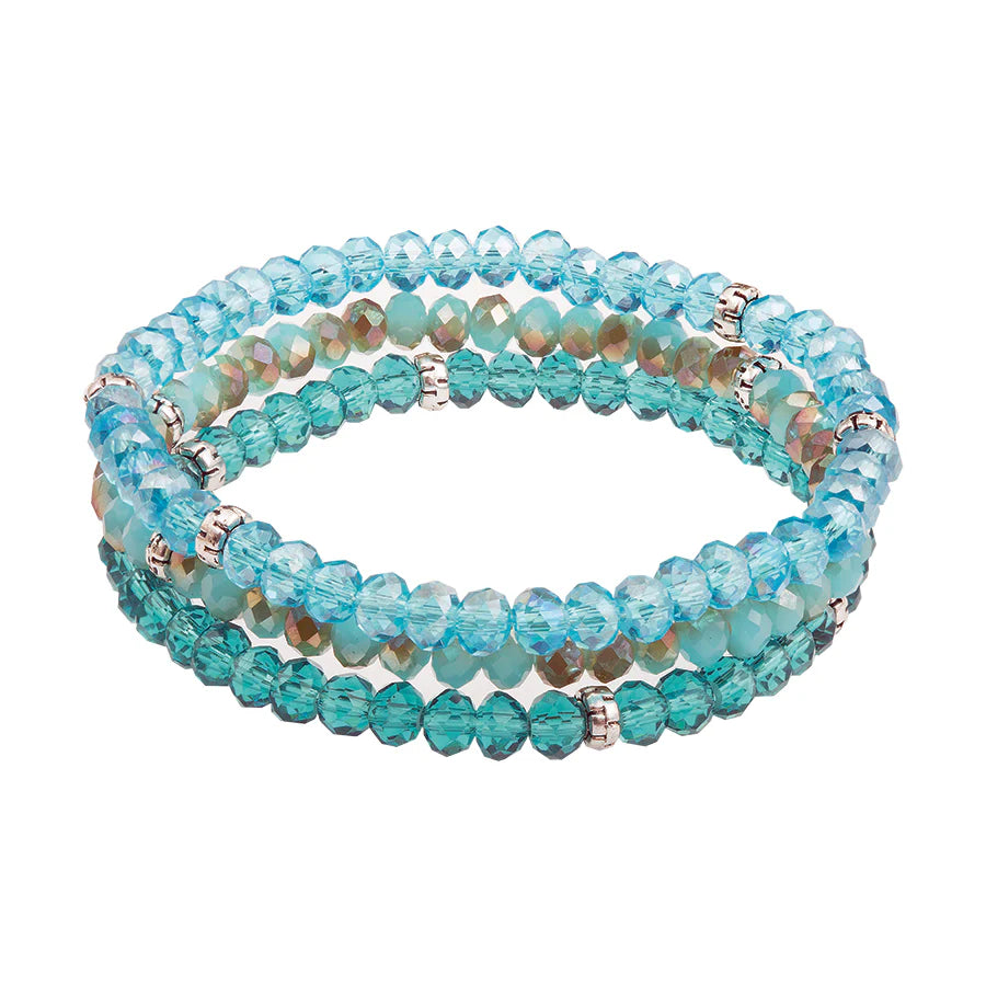 Kids 3 Stack Mini Crystal Bracelets