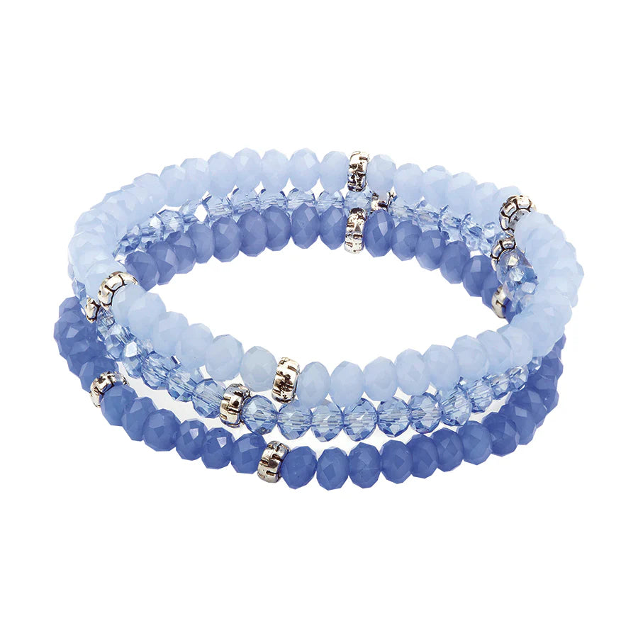 Kids 3 Stack Mini Crystal Bracelets