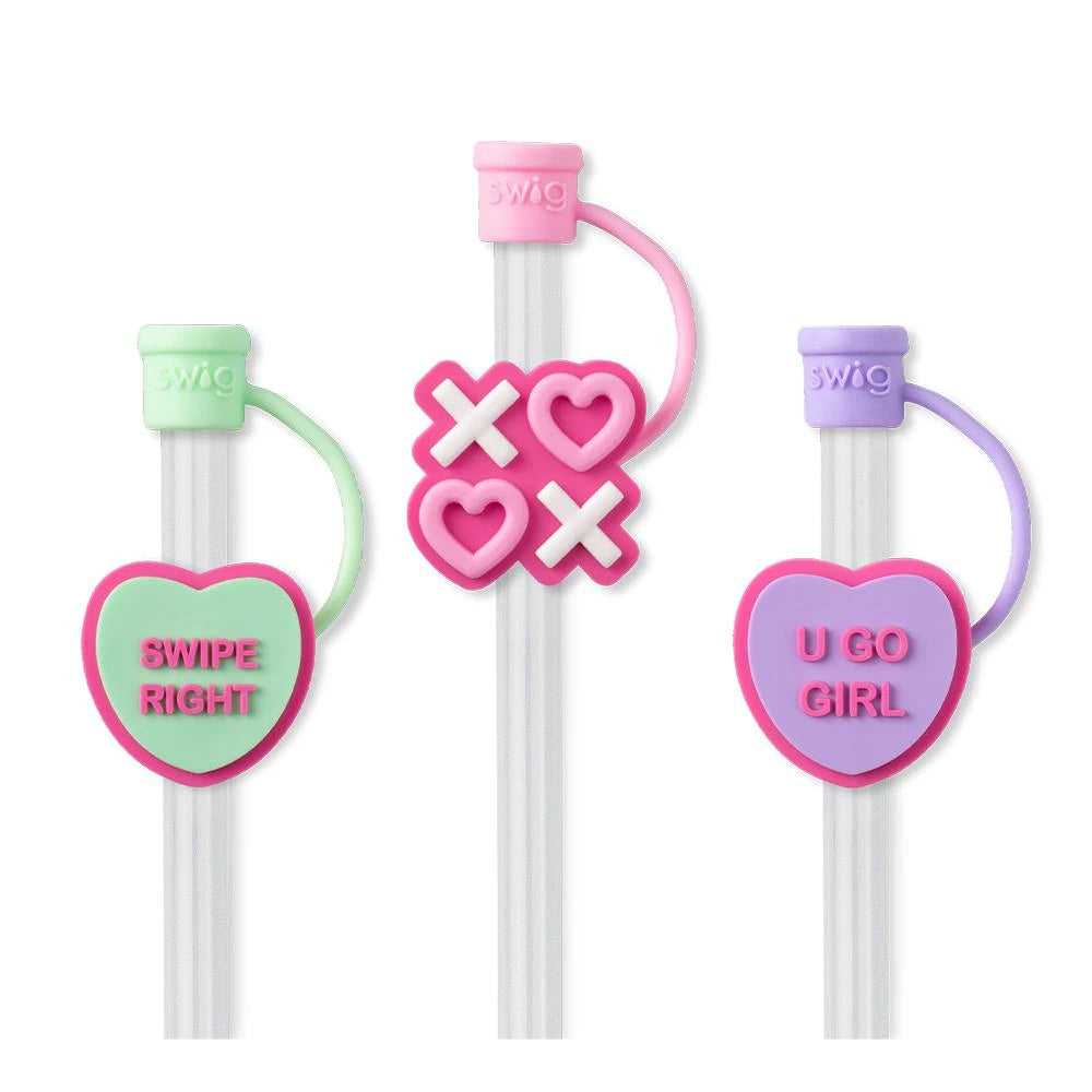 Be Mine Swig Straw Topper Set *CLOSING OUT STRAW TOPPER SETS * FINAL SALE*