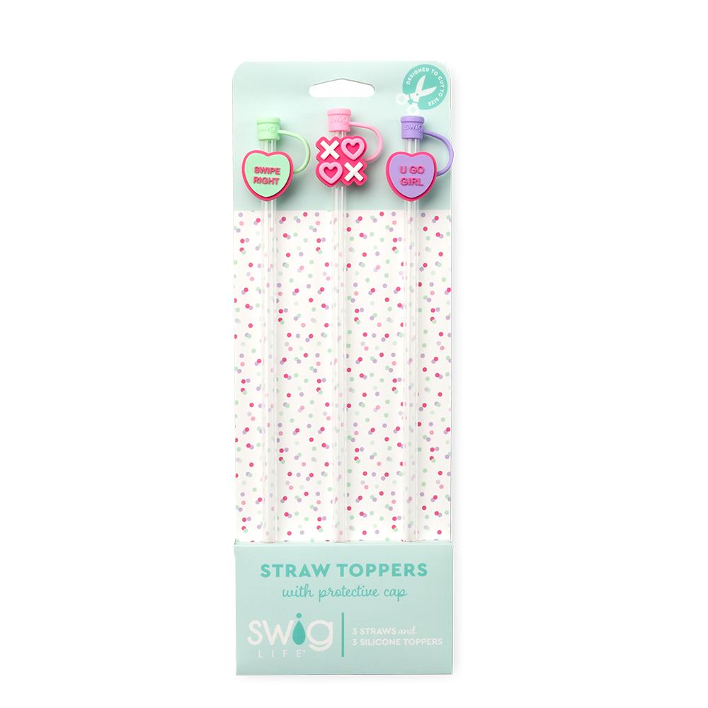 Be Mine Swig Straw Topper Set *CLOSING OUT STRAW TOPPER SETS * FINAL SALE*