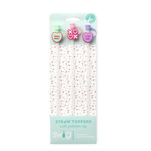 Be Mine Swig Straw Topper Set *CLOSING OUT STRAW TOPPER SETS * FINAL SALE*